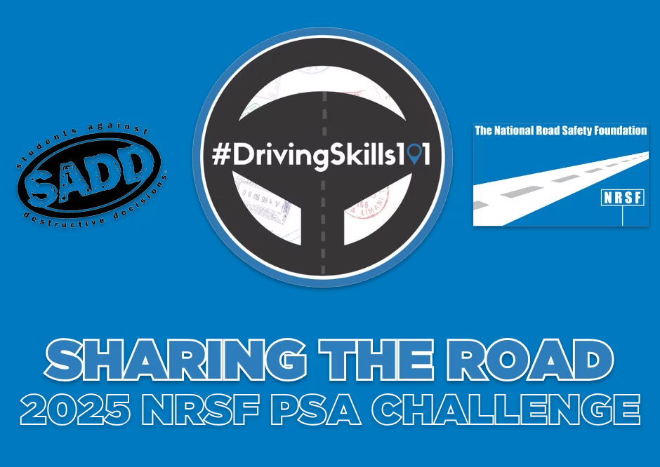 SADD NRSF Driving Skills 101 Sharing the road challenge